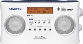 Sangean DPR25 Tragbares Digital-Radio (LCD-Display, DAB+, FM-RDS, LED) schwarz