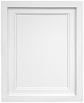 FRAMES BY POST H7 White Picture Photo Frame With White Double Mount 6"x4" for Pic Size 4"x3"