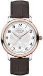 Montblanc 117577 Star Legacy Sølvfarvet/Læder Ø39 mm