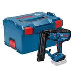 Bosch Professional 18V System cloueur à bois sans-fil GNH 18V-50 M (modes coup par coup/rafale, clous utilisables : 16-54 mm, 18 ga (1,2 mm), inclinaison du chargeur 0°, sans batterie, L-BOXX)