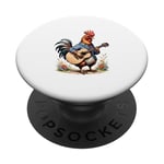 Harmony in Bloom : guitare Rooster PopSockets PopGrip Adhésif