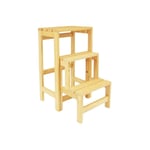 Outils Et Nature - Escabeau tabouret transformable 2 marches + tablette