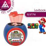 Lexibook Children's Projector Alarm Clock with Timer│LCD Screen│Super Mario