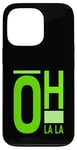 Coque pour iPhone 13 Pro Graphisme vert Oh La La Green