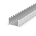 LED Profile en Argent M13-2 100CM Sans Couverture Pour V Jusqu'À 20mm Large