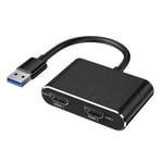 Fort Nite USB 3.0 till Dubbel HDMI-adapter Extern Video Stödjer Endast Windows