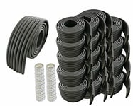 HIMRY Universel Rouleau de Mousse, 4000cm x 80mm, Epaissir Mousse Antichoc Sécurité pour Bébé Kits, Enfants sécurité Anti-Crash, Tout Usage sécurité de bébé Protecteur. 20x2m, Noir, KXD7002 Black