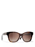 CHANEL Rectangular Sunglasses CH5482H Dark Havana/Brown Gradient