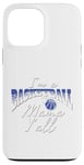 Coque pour iPhone 13 Pro Max Southern Moms Cadeau de basket-ball fantaisie pour femme Bleu et blanc