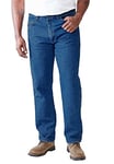 Wrangler Mens Rugged Wear Performance Series Relaxed Fit Jeans, Stonewashed, 46