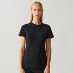 Roundneck Cotton Jersey Tee - Black