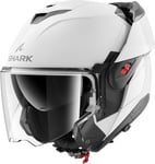 SHARK, Casque Moto Modulable OXO Blank Pearly White W05, S