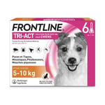 FRONTLINE TRI ACT Chien Anti Puces Tiques Poux Larves Oeufs 5 - 10kg 6 Pipettes