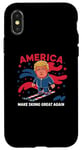 iPhone X/XS Donald Trump Skiing America - Make Skiing Great Again Case