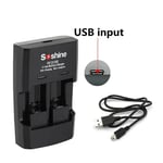 14250 16340 CR123/CR2 Lithium Battery Battery Charger USB Charger Dual Charger