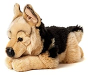 Uni-Toys - Berger Allemand couché – 37 cm (Longueur) – Chien en Peluche, Animal de Compagnie – Peluche