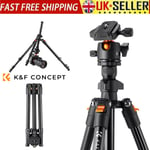 K&F CONCEPT Portable Camera Tripod Travel Stand Aluminum Alloy for Cameras C1G8