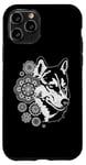 iPhone 11 Pro Wolf with mandala figures, Indian, yoga Case