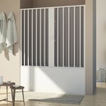 Porte pare baignoire en pvc accordéon h 150 cm mod. Delfi centrale 160 cm avec ouverture centrale