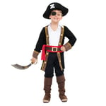 Boland - Costume pirate pour enfants 6 pièces, déguisement pour une fête à thème ou pour le carnaval, costume de marin