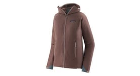 Polaire patagonia r2 techface hoody femme brun