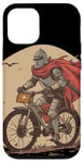 iPhone 12/12 Pro Funny Girl's bike with medieval Knight for Boys and Girls Case