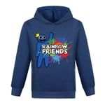 Roblox Rainbow Friends Hoodie-tröja med print H Navy Blue 140cm