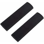 Voiture Protège Ceinture de Sécurité Coussin, Coussin Ceinture de Sécurité Amovible pour Adultes et Enfants Protéger Cou/Epaules (Noir 2pcs)