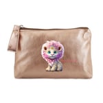 Porte monnaie dore lion baby