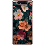 Samsung Galaxy A80 Genomskinligt Skal Blommor