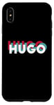 Coque pour iPhone XS Max Hugo Name Chemise humoristique avec nom rétro Hugo années 80