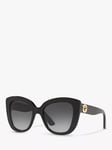 Gucci GC001150 Women's Cat's Eye Sunglasses, Black/Grey Gradient