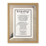 Artery8 God Jesus Footprints In The Sand Poem Inspirational Artwork Framed Wall Art Print 18X24 Inch