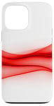 Coque pour iPhone 13 Pro Max Rouge Art Minimal Abstrait Esthétique