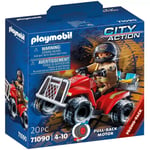 Ref.71090 QUAD AVEC POMPIER - City Action