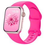 AMSKY Bracelet en Silicone Compatible avec Bracelet Apple Watch 40mm 44mm 46mm 42mm 41mm 45mm 38mm 49mm Femme Homme, Sport Bracelet Compatible avec iWatch Serie 10 9 8 7 6 5 4 3 2 1 SE Ultra