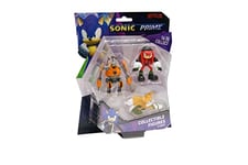 BANDAI Sonic Prime Collectable Figures 3 Pack Set 1 | 3 6.5cm Sonic The Hedgehog Models Based On The Sonic Prime Netflix TV Show | Sonic Toys Make Great Gaming Merchandise For Adults And Kids