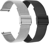 Compatible Avec Withings Scanwatch 38 Mm/Move 38 Mm,Bracelet De Montre Sport 18 Mm En Acier Inoxydable Pour Withings Steel Hr 36 Mm/Withings Steel(Q1319)