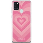 Babaco ERT GROUP mobile phone case for Samsung A21s original and officially Licensed pattern Hearts 007 optimally adapted to the shape of the mobile phone, case made of TPU