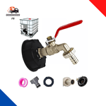 Robinet Cuve 1000L S60X6 IBC Raccord Robinet Avec Raccord De Tuyau 1/2"