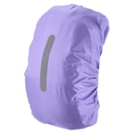 75-85L Waterproof Backpack Rain Cover with Vertical Strap XXL Purple