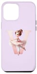 Coque pour iPhone 13 Pro Max Nom de danse de la danseuse, première lettre V, Girly Tutu Ballet