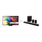 LG 75'' QNED 91 – 4K Mini–LED TV (2024) + LG S70TR 5.1.1 Soundbar Dolby Atmos -tuotepaketti