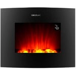 Cheminée murale électrique décorative Cecotec Ready Warm 2650 Curved Flames Connected Noir 1000 - 2000 w