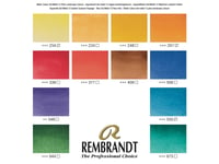 Rembrandt Watercolour Metal Tin Set Landscape Colour Selection | 12 Pans + Brush