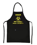 BILMASEE Danger Man Cooking Apron Novelty BBQ Party Funny Joke, FULL LENGTH THICK COTTON TWILL, 2 FRONT POCKETS