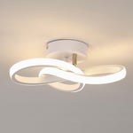 Toolight Plafonnier LED Moderne, 22W Luminaire Plafonnier LED Courbé Design 2475LM, Plafonnier Couloir pour Luminaires Intérieur Salon Chambre Cuisine, Blanc Naturel 4500K, Dia 25cm