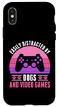 iPhone X/XS Easily Distracted by Video Games and Dogs Gamer Women Girls Case