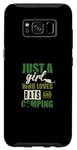 Galaxy S8 Just a girl who loves rats and camping - Camper Camping Rat Case