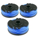 Spool & Line Cord X3 Fits Sovereign 500w Hg500b Strimmer Grass Trimmer